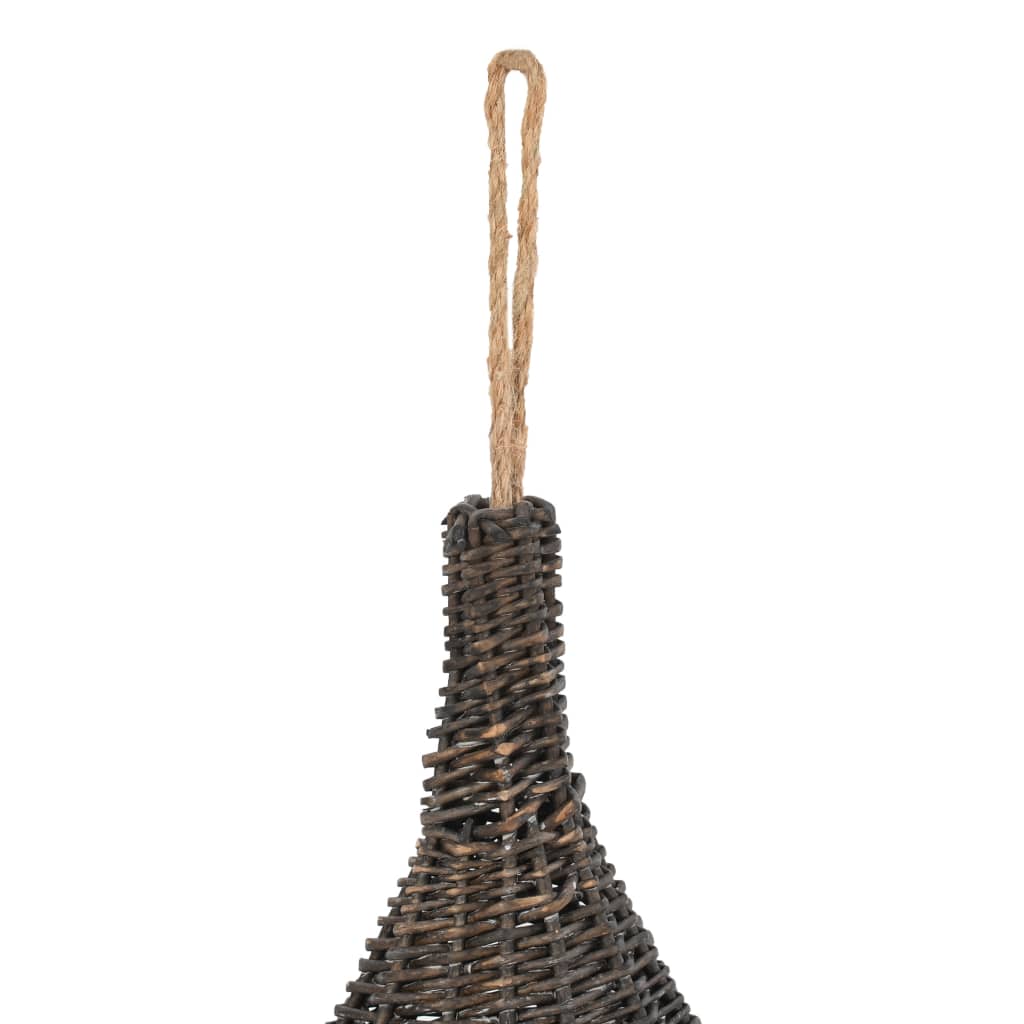 Casa para gatos con cojín forma tipi sauce natural gris 40x60cm