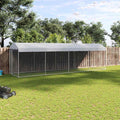 Canil exterior com telhado 7,6x3,8x2,3 m