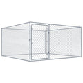 Perrera de exterior de acero galvanizado 2x2x1 m