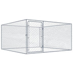 Perrera de exterior de acero galvanizado 2x2x1 m