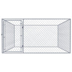 Perrera de exterior de acero galvanizado 2x2x1 m