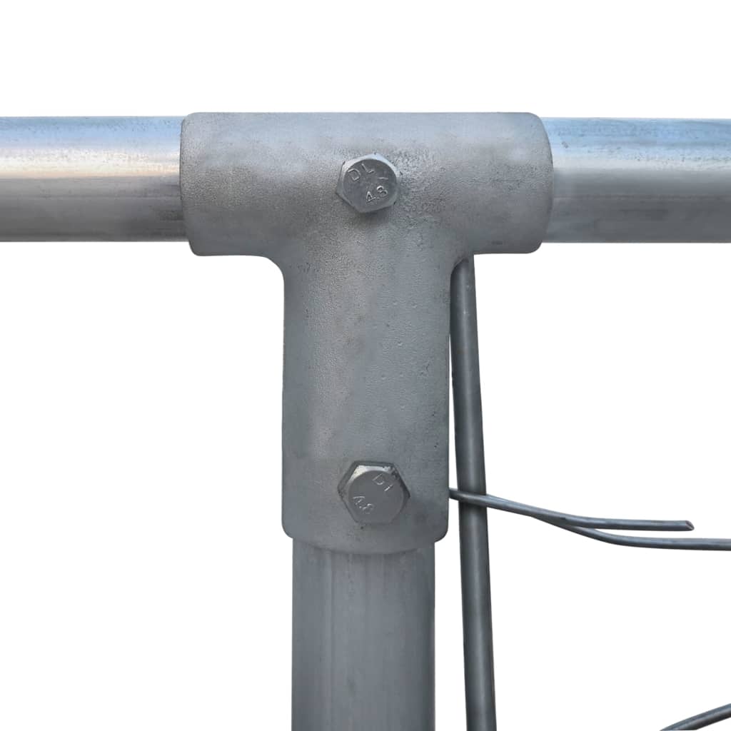 Perrera de exterior de acero galvanizado 2x2x1 m
