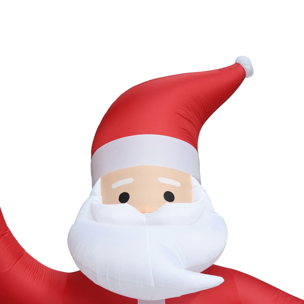Papá Noel inflable con luces LED IP20 600 cm XXL