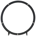 Leñero de acero negro 70x20x70 cm