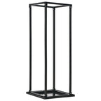 Leñero con base acero negro 37x37x113 cm