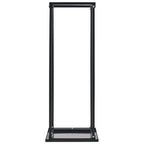 Leñero con base acero negro 37x37x113 cm