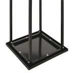 Leñero con base acero negro 37x37x113 cm
