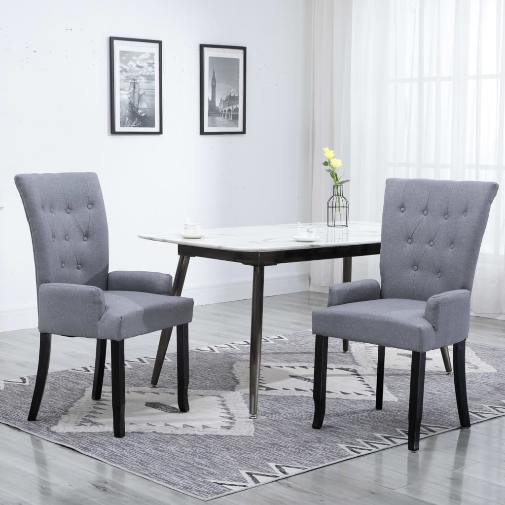 Silla de comedor con reposabrazos terciopelo verde claro
