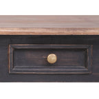 Escritorio con 3 cajones madera maciza de caoba 117x57x75 cm