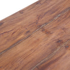Escritorio con cajones madera maciza caoba blanco 117x57x75 cm