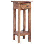 Soporte para plantas madera maciza de caoba 30x30x75 cm