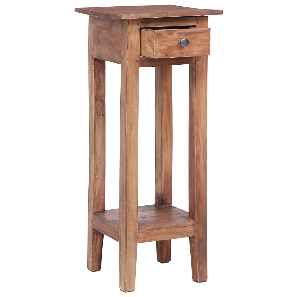 Soporte para plantas madera maciza de caoba 30x30x75 cm