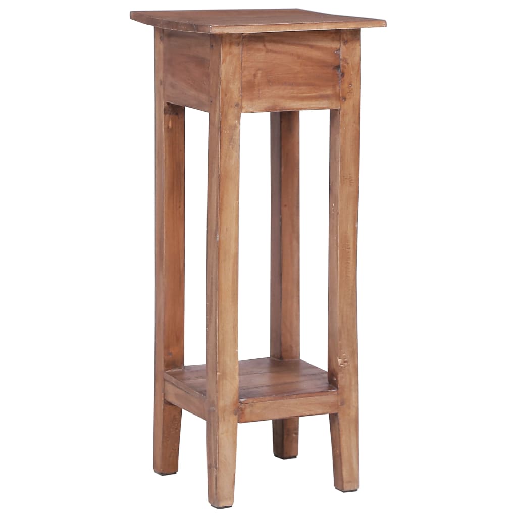 Soporte para plantas madera maciza de caoba 30x30x75 cm