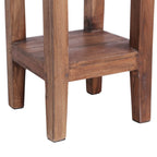 Soporte para plantas madera maciza de caoba 30x30x75 cm