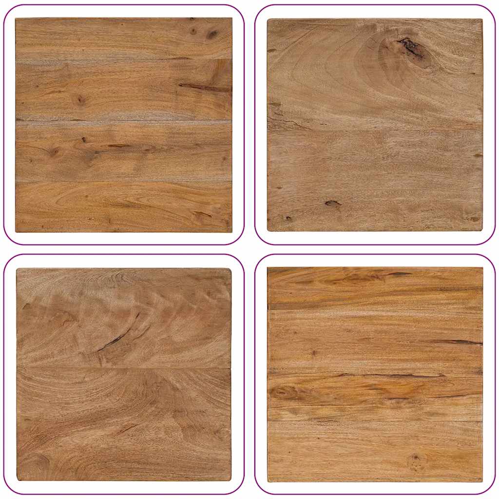 Mesa de centro de troncos madera reciclada mixta 40x40x40 cm