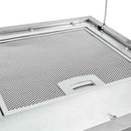 Campana extractora colgante táctil LCD acero inoxidable 37 cm