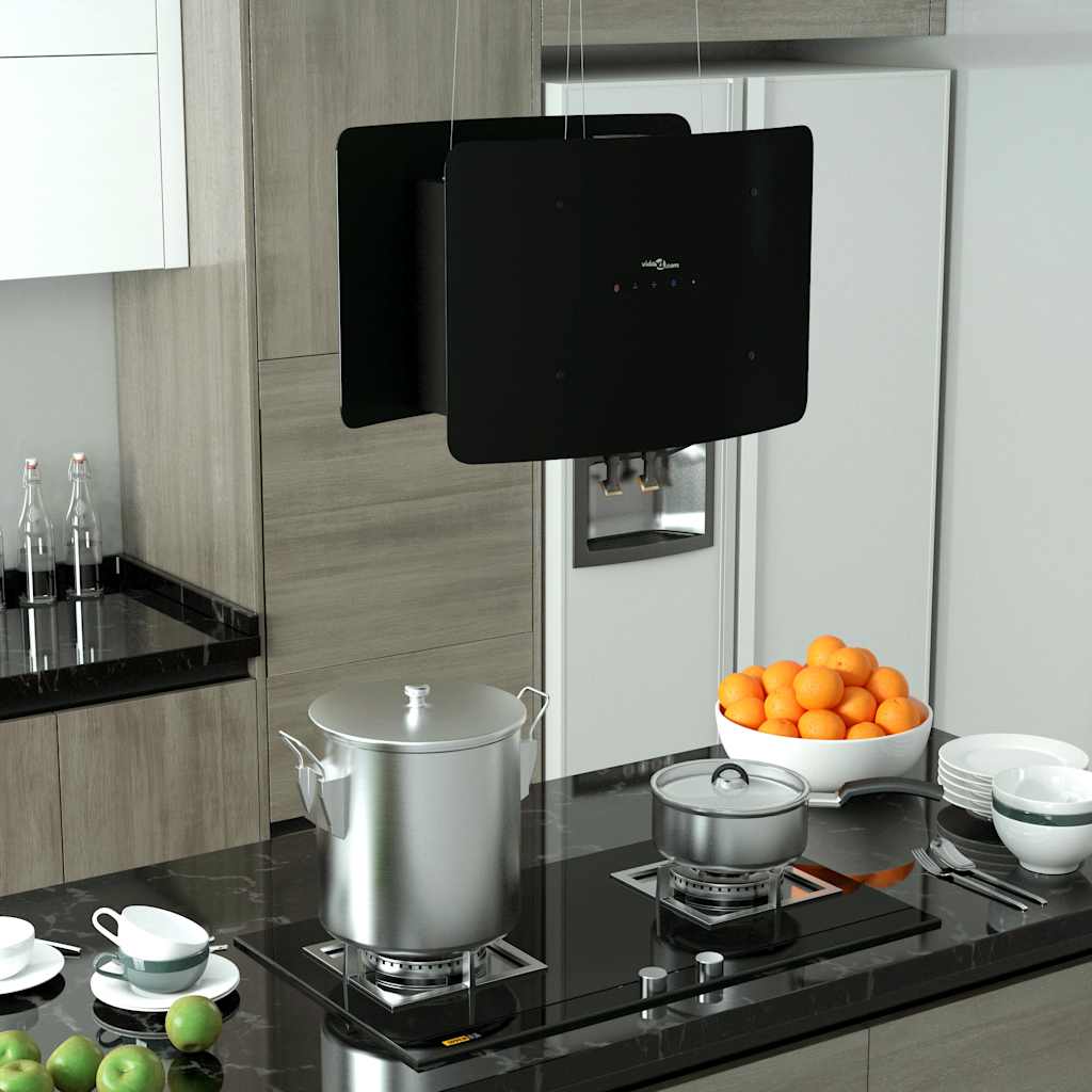 Campana extractora colgante táctil LCD acero inoxidable 37 cm