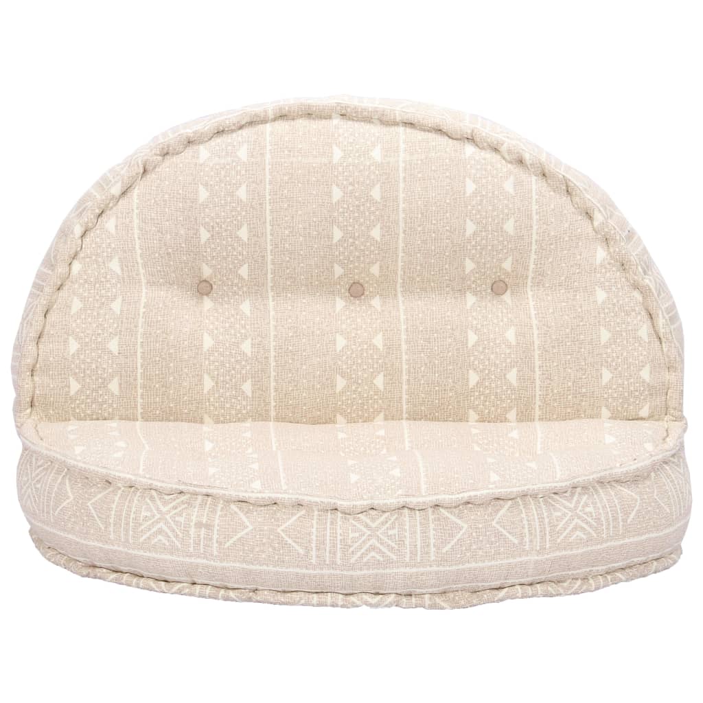 Puf de tela beige 100x20 cm