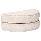 Puf de tela beige 100x20 cm