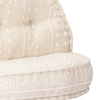 Puf de tela beige 100x20 cm