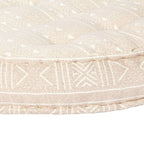 Puf de tela beige 100x20 cm