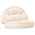 Puf de tela beige 100x20 cm