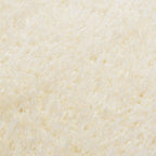 Alfombra de área peluda Crema 120 x 160 cm Polietileno