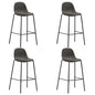 Kitchen stools, 4 units, dark gray fabric