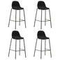 Kitchen stools, 4 units, dark gray fabric