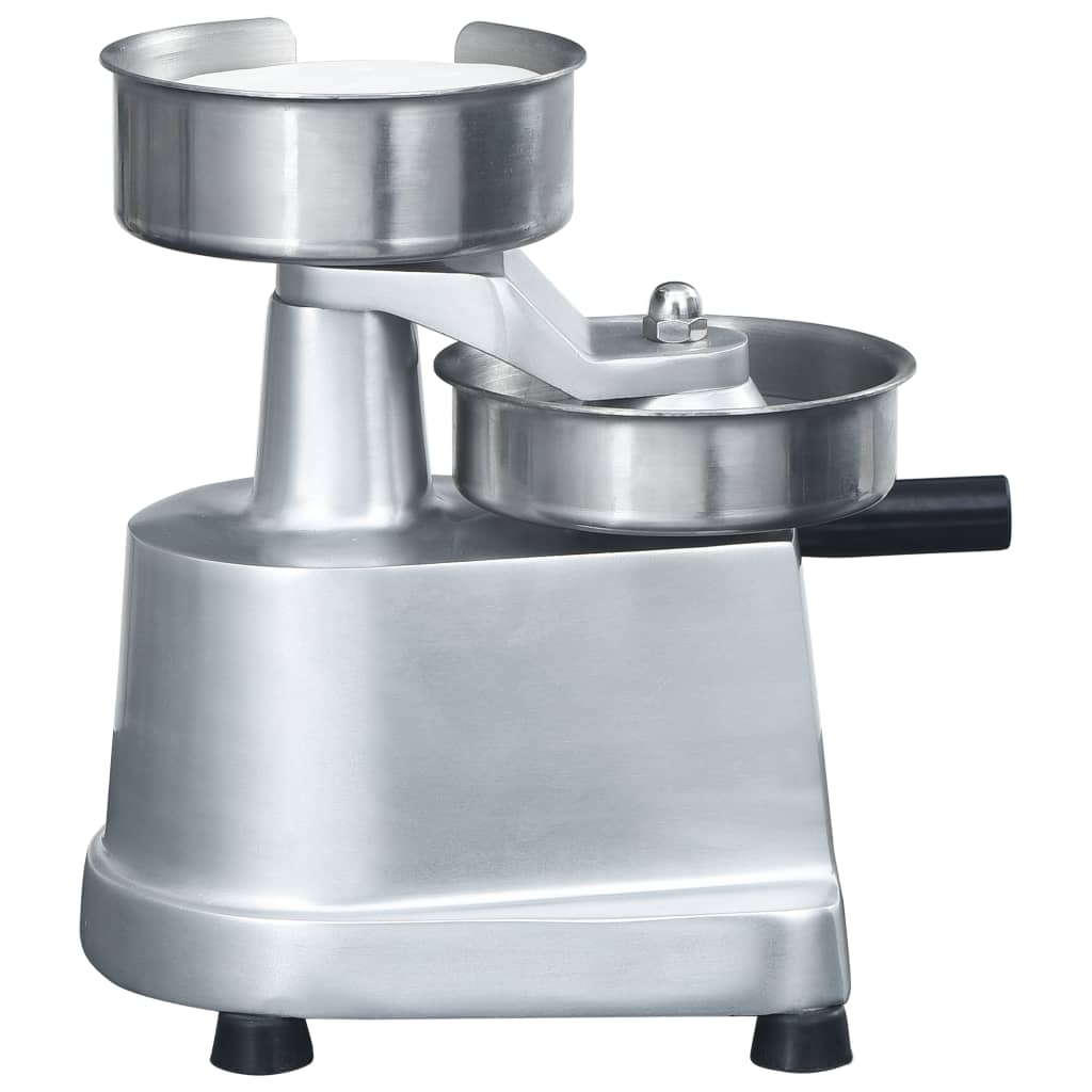 Prensa de hamburguesas y 500 papeles para separar aluminio 10cm