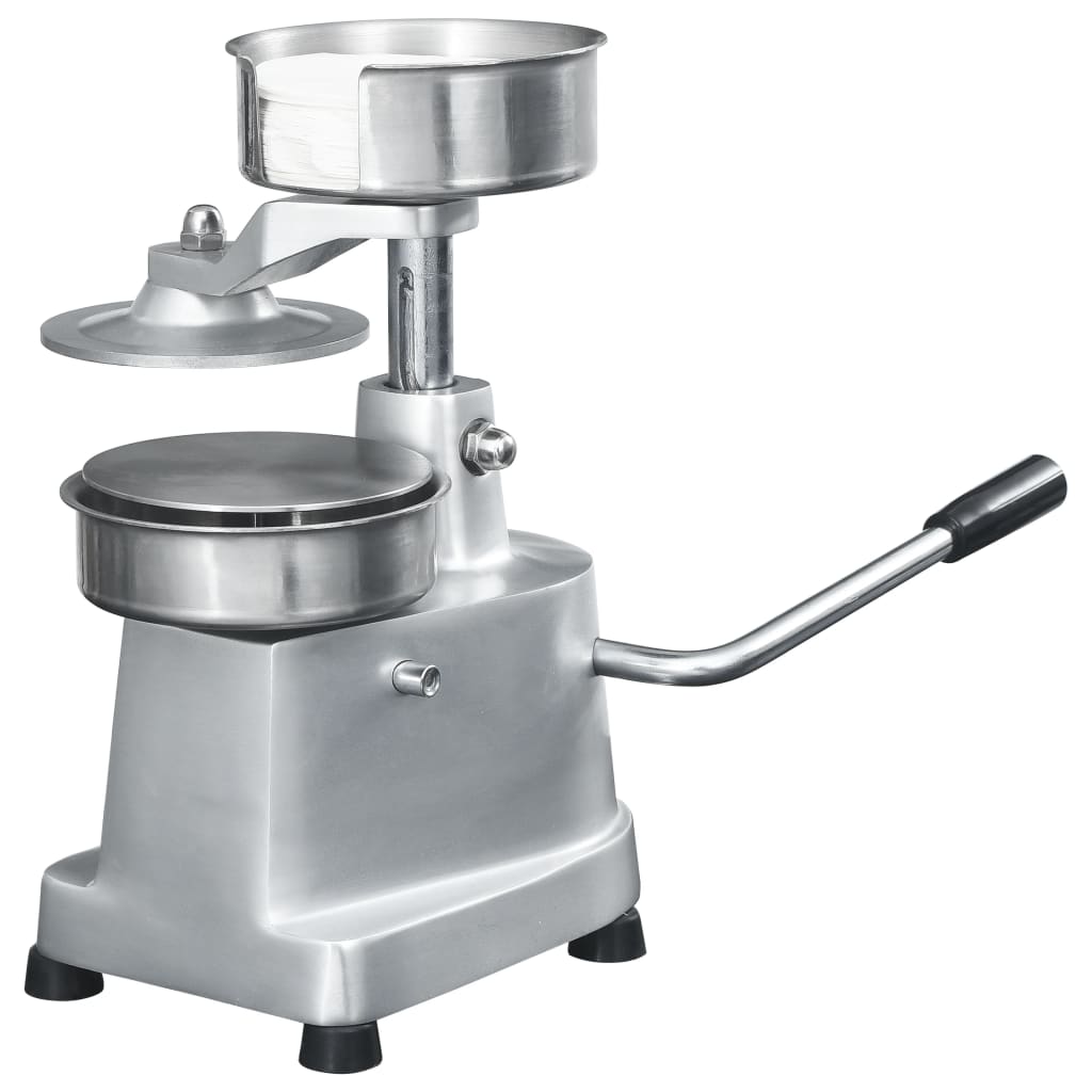 Prensa de hamburguesas y 500 papeles para separar aluminio 10cm