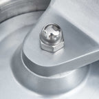 Prensa de hamburguesas y 500 papeles para separar aluminio 10cm