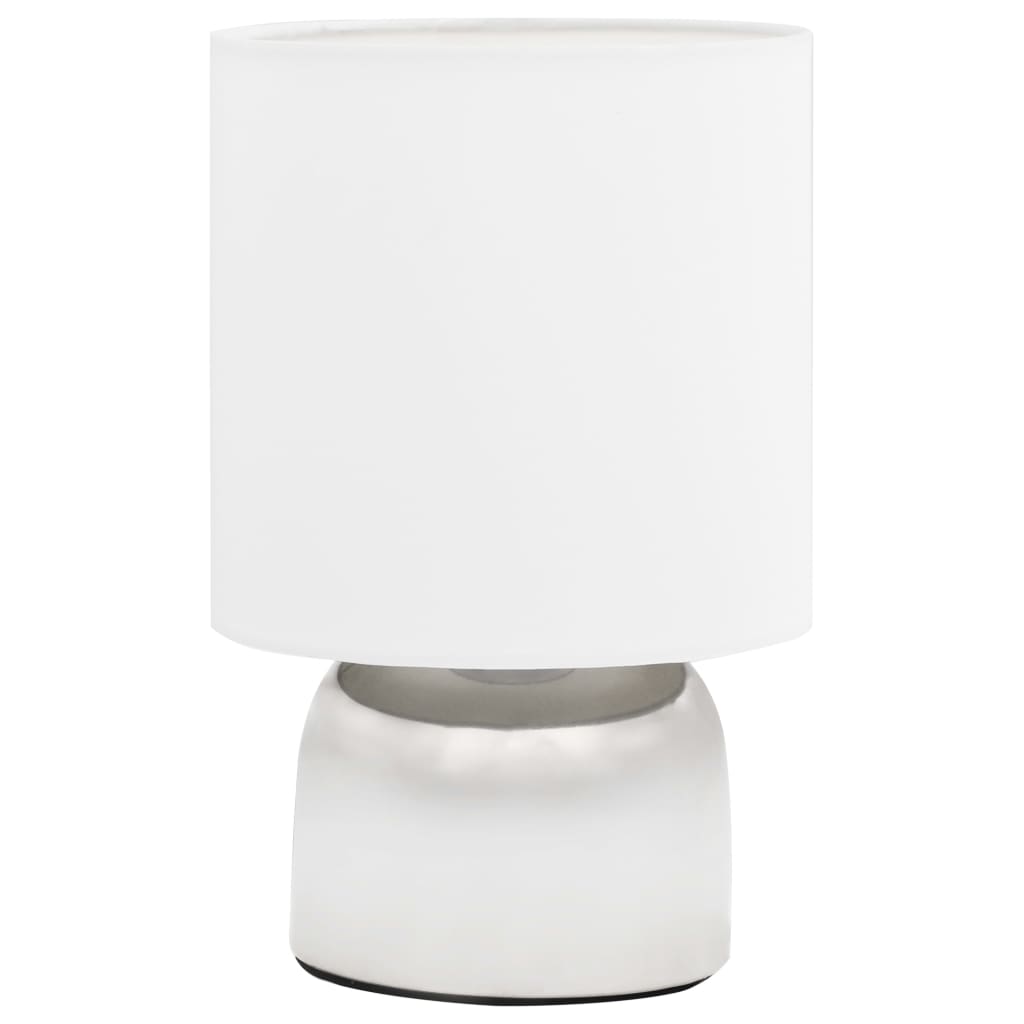 Lámparas de mesa táctiles 2 unidades blanco E14