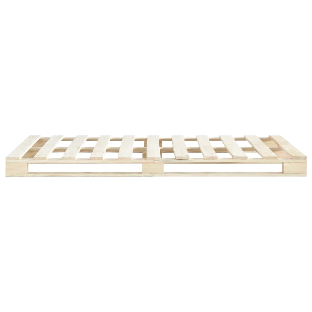 Estructura cama palets sin colchón madera maciza pino 140x200cm