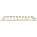 Estructura cama palets sin colchón madera maciza pino 140x200cm