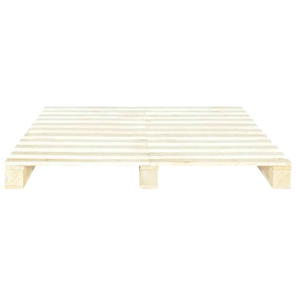 Estructura cama palets sin colchón madera maciza pino 140x200cm