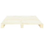 Estructura cama palets sin colchón madera maciza pino 140x200cm