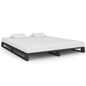 Estructura cama palets sin colchón madera maciza pino 140x200cm