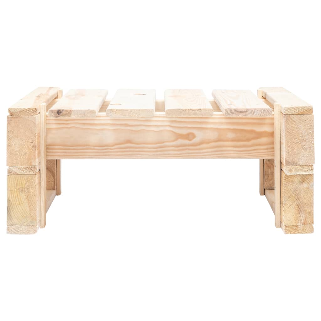 Otomana de palés para jardín madera