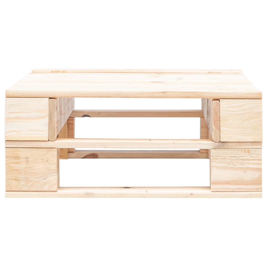 Otomana de palés para jardín madera
