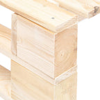 Otomana de palés para jardín madera