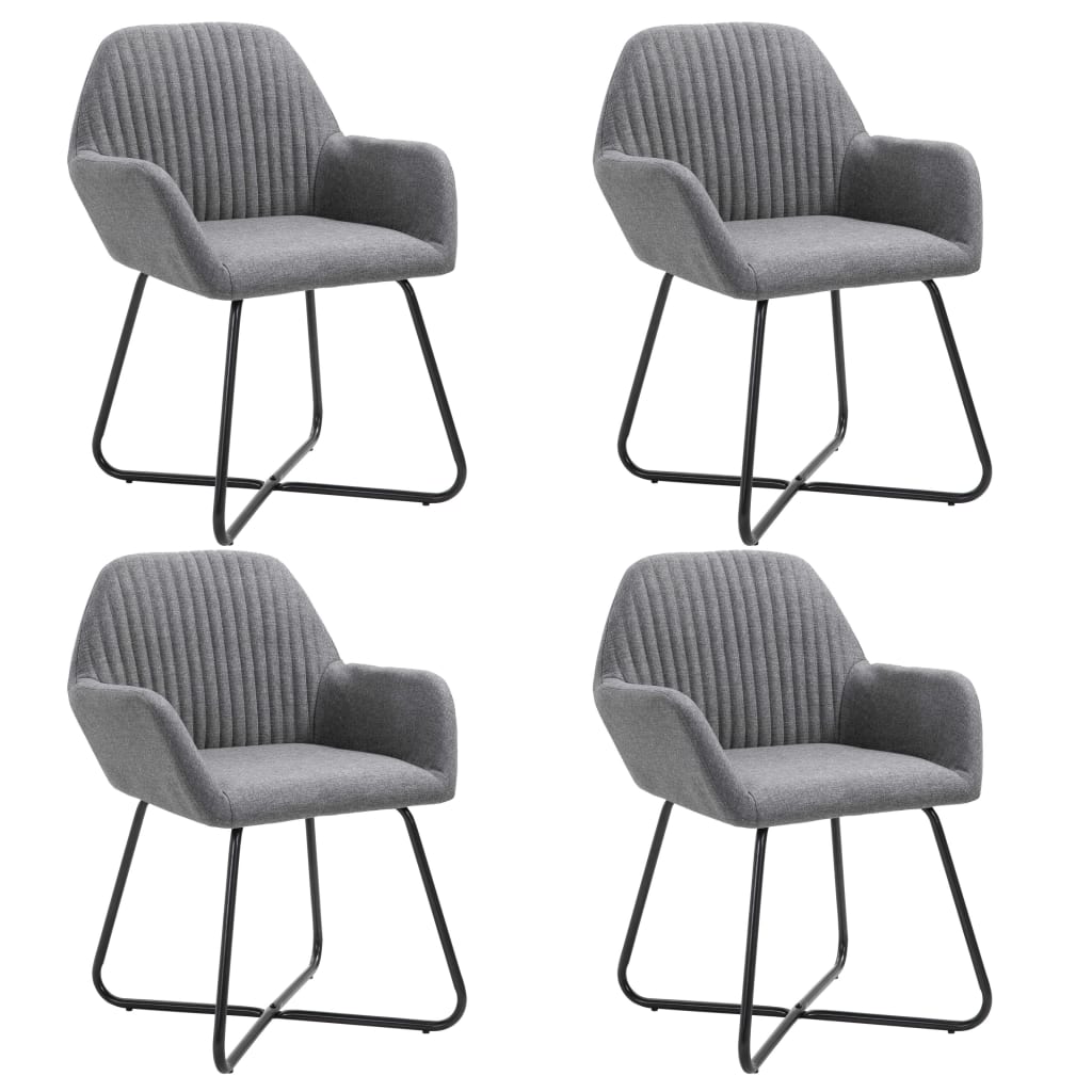Sillas de comedor 4 unidades terciopelo verde