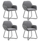 Dining Chairs 4 Units Green Velvet