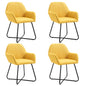 Dining chairs, 2 units, green velvet