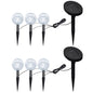 LED garden lights with anchors and solar panels 6 units