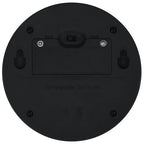 Lámparas solares de pared de exterior redondas negro LED 24 uds