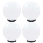Juego de lámparas de bola LED 2 piezas esféricas 25 cm PMMA