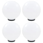 Juego de lámparas de bola LED 2 piezas esféricas 25 cm PMMA