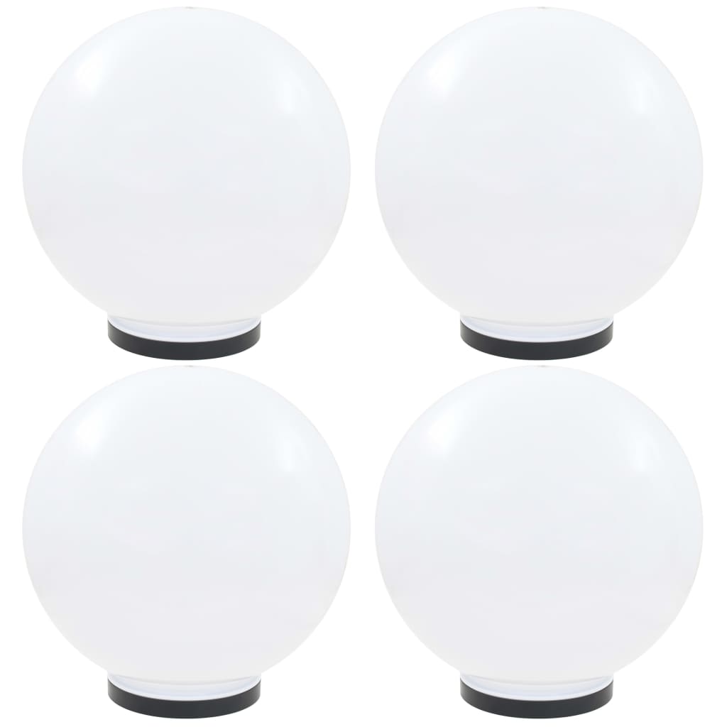 Juego de lámparas de bola LED 2 piezas esféricas 25 cm PMMA