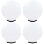 Juego de lámparas de bola LED 2 piezas esféricas 25 cm PMMA